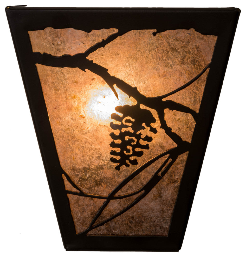 7 Wide Whispering Pines Wall Sconce