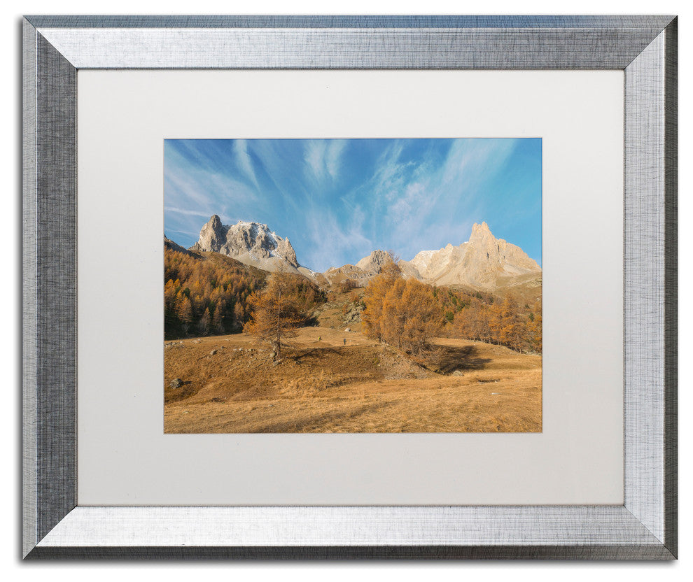 Mathieu Rivrin 'Autumn Is Coming' Matted Framed Art, Silver Frame, White, 20x16