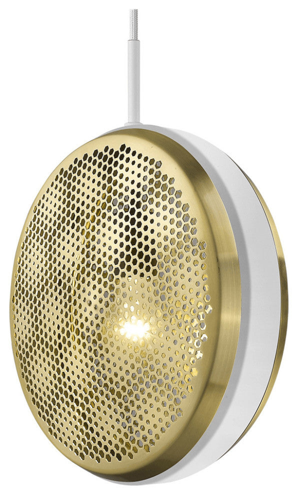 Tholos 1-Light White Pendant