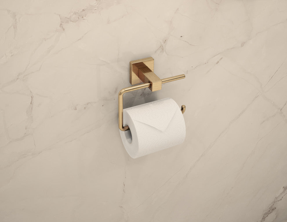 Duro Wall Mounted Toilet Paper Holder, Brushed Bronze