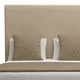 Nativa Interiors Moyra Plain Bed, Flax, Ca King, Headboard: Medium