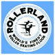 "Rollerland World's Finest Roller Skating Floor" Print by Retrorollers, 38"x38"