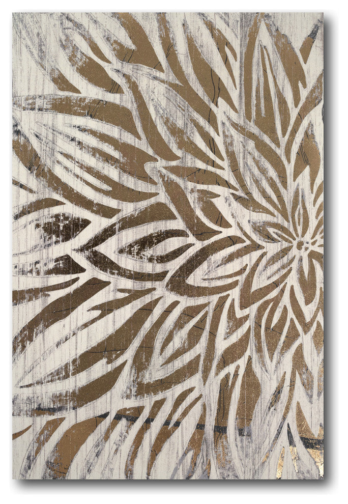 "Wooden Flower" Gallery-Wrapped Canvas Wall Art, 24"x36"