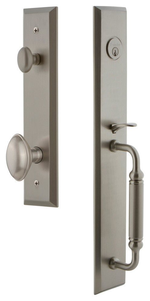 Fifth Avenue 1-Piece Dummy Handleset, C Grip and Eden Prairie Knob, 849455