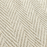Herringbone Handwoven Wool Blend Area Rug, 6x9