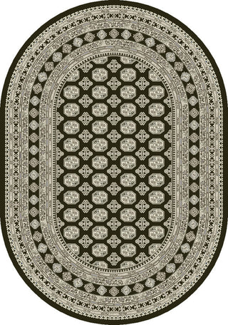 Ancient Garden Rug, 5'3"X7'7" Oval