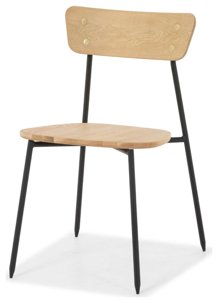 Colton Dining Chair, Light Brown, Set of 2