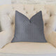 Daydream Blue and Beige Luxury Throw Pillow, 18"x18"