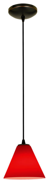 Access Lighting 28004-3C/RED Martini 1 Light LED Pendant - 7"W - Oil Rubbed