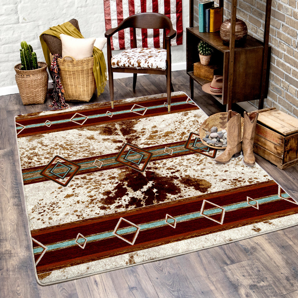 Fire Hide, Browns, 8' Round