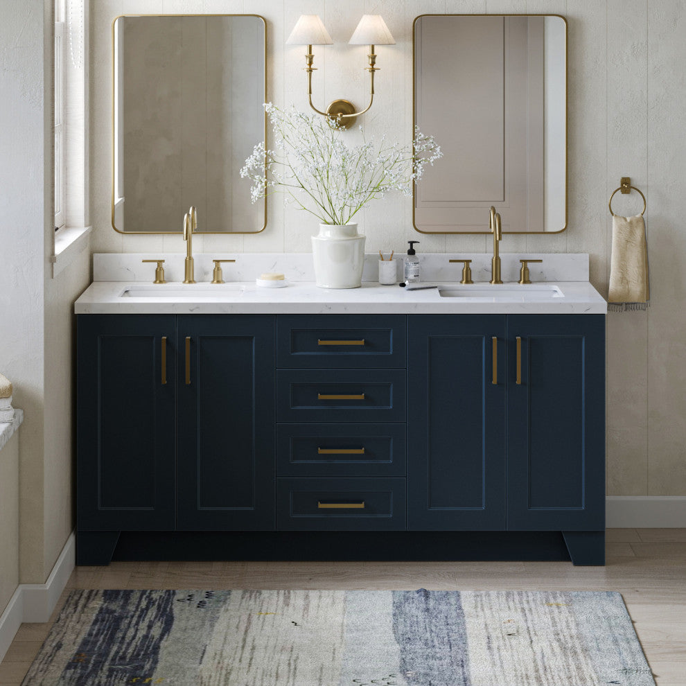 Ariel Taylor 72" Double Rectangular Sinks Bathroom Vanity