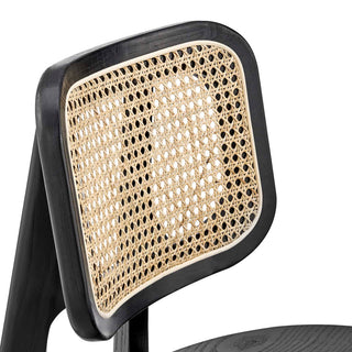 Habitat Wood Dining Side Chair, Black