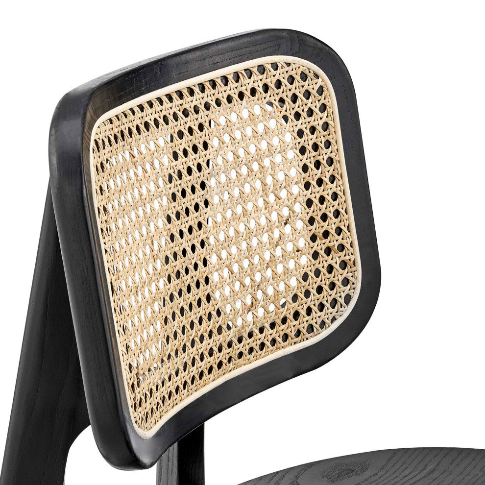 Habitat Wood Dining Side Chair, Black