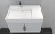 CastelloUSA Amazon 30" Left Wall Mounted Bathroom Vanity Set, White, White Top, Chrome Handles