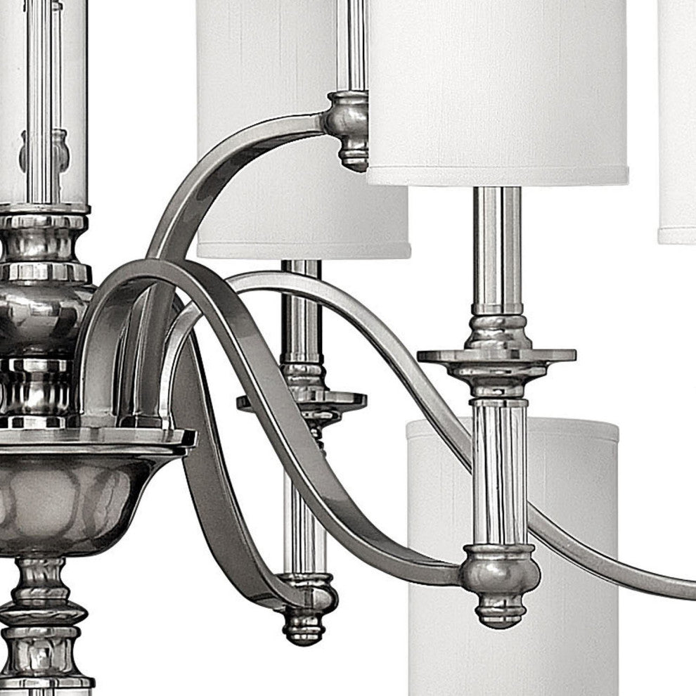 Hinkley Sussex Double Extra Large Three Tier, Brushed Nickel