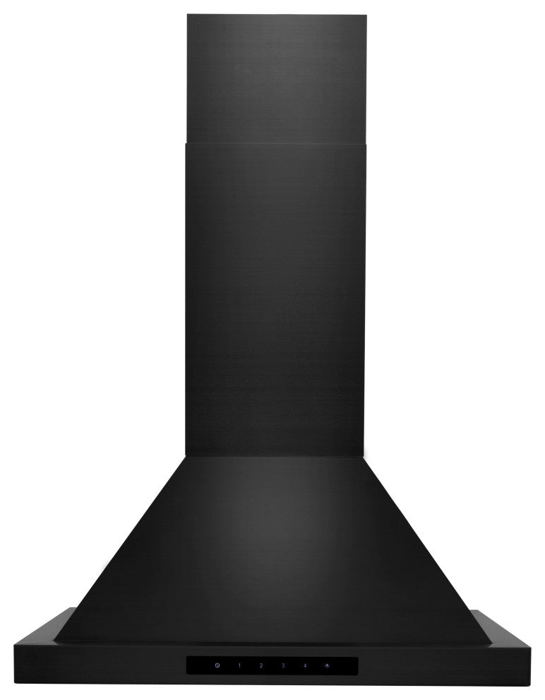 ZLINE 24" Hood, Black Stainless Steel With Set of 2 Charcoal Filters