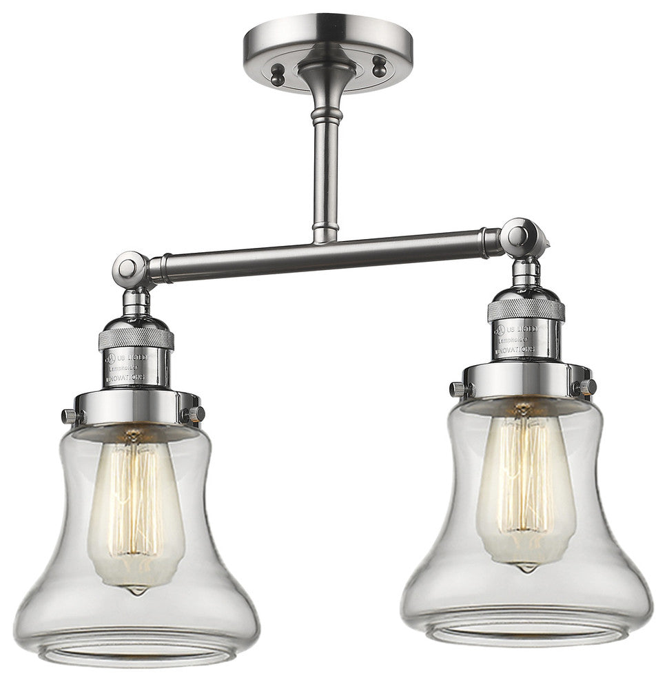 Innovations Lighting 208C-Sn-G192 2 Light Semi-Flush Mount