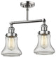 Innovations Lighting 208C-Sn-G192 2 Light Semi-Flush Mount