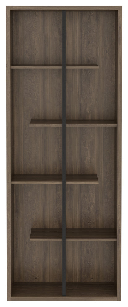 Techni Mobili Standard 5-Tier Wooden Bookcase, Walnut