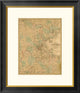 "Map of Boston, 1860" Framed Digital Print by H. F. Walling, 23x26"