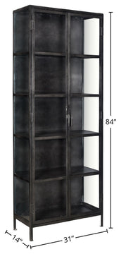 Sophia 84" Tall Cabinet, Black