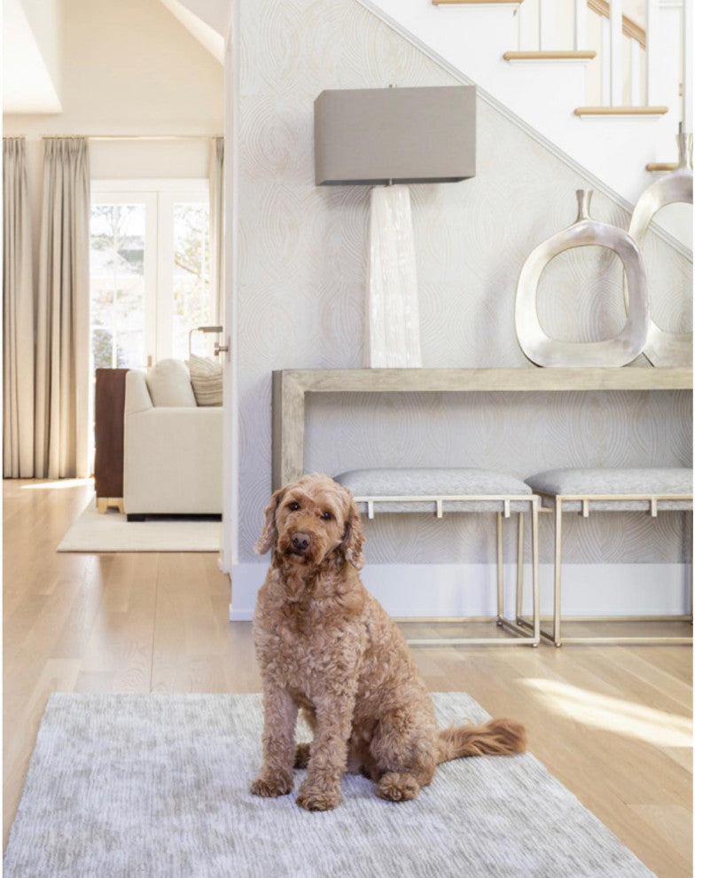 Luxe Modern Woodland Style Carved Ceramic Table Lamp Gloss White Organic Gray