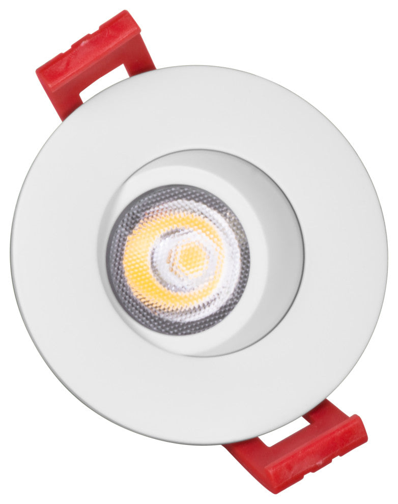 2" LED Gimbal Recessed Downlight, White, 2700k