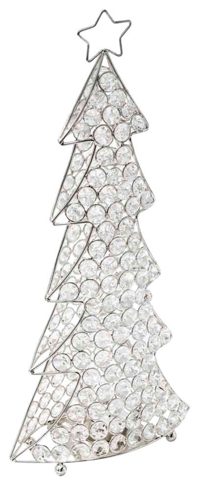 Crystal Silver Christmas Tree