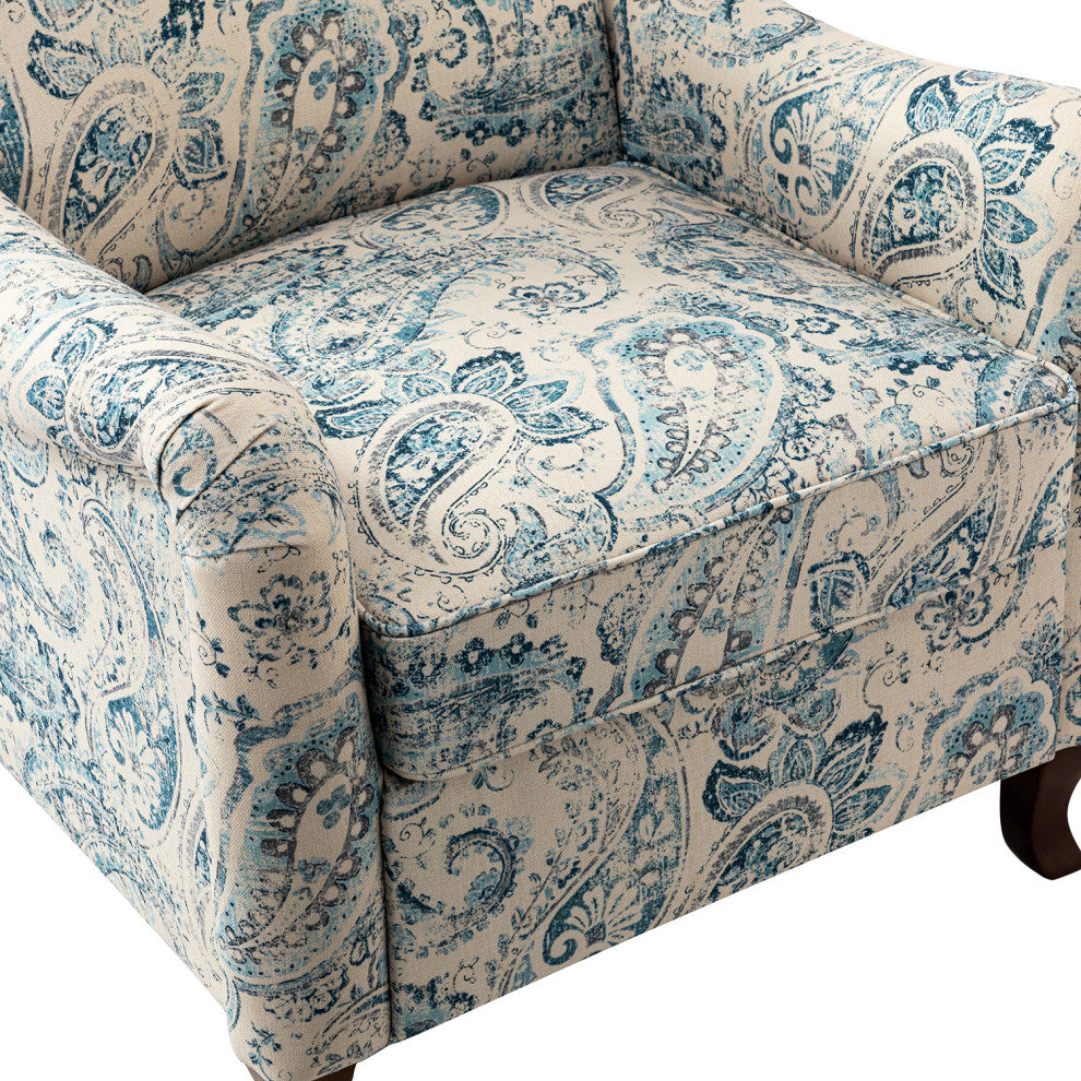 Nicola Contemporary Armchair, Blue