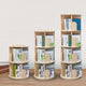 Rotating Bookshelf 360 Display 4 Tier Floor Standing for Kids and Adults