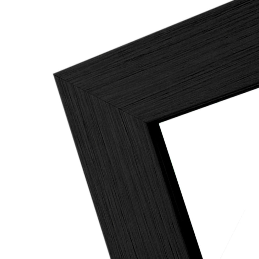 Black Wide Rectangular Mirror