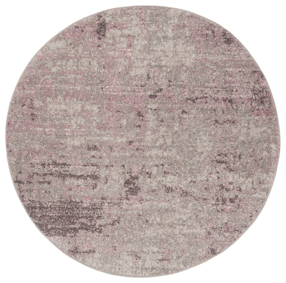 Safavieh Adirondack Adr130M Geometric Rug, Light Gray/Purple, 2'6"x4'0"