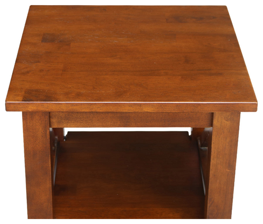 Hampton Accent Table With Shelves, Espresso