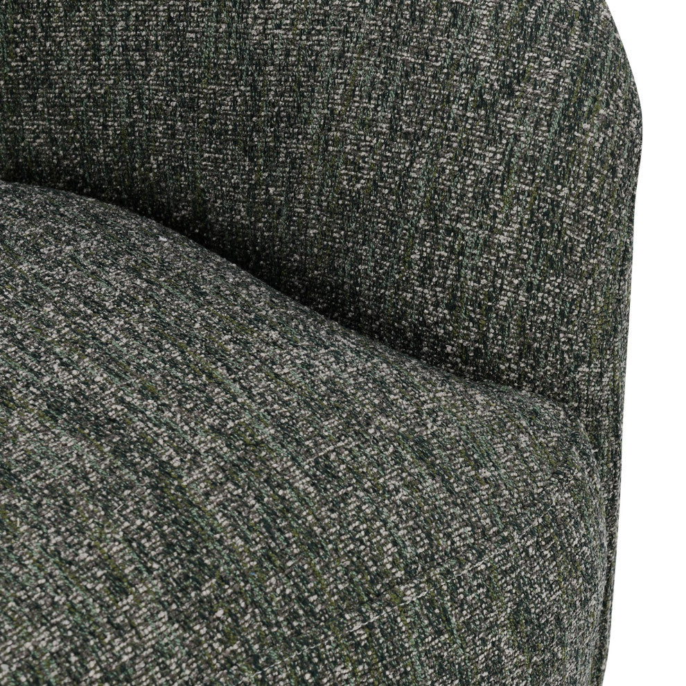 Kosas Home Beverly Boucle Fabric Swivel Accent Chair, Green