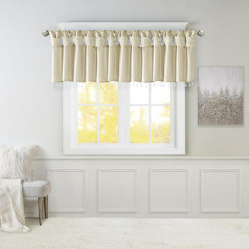 Lightweight Faux Silk Valance With Beads, MP41-4454