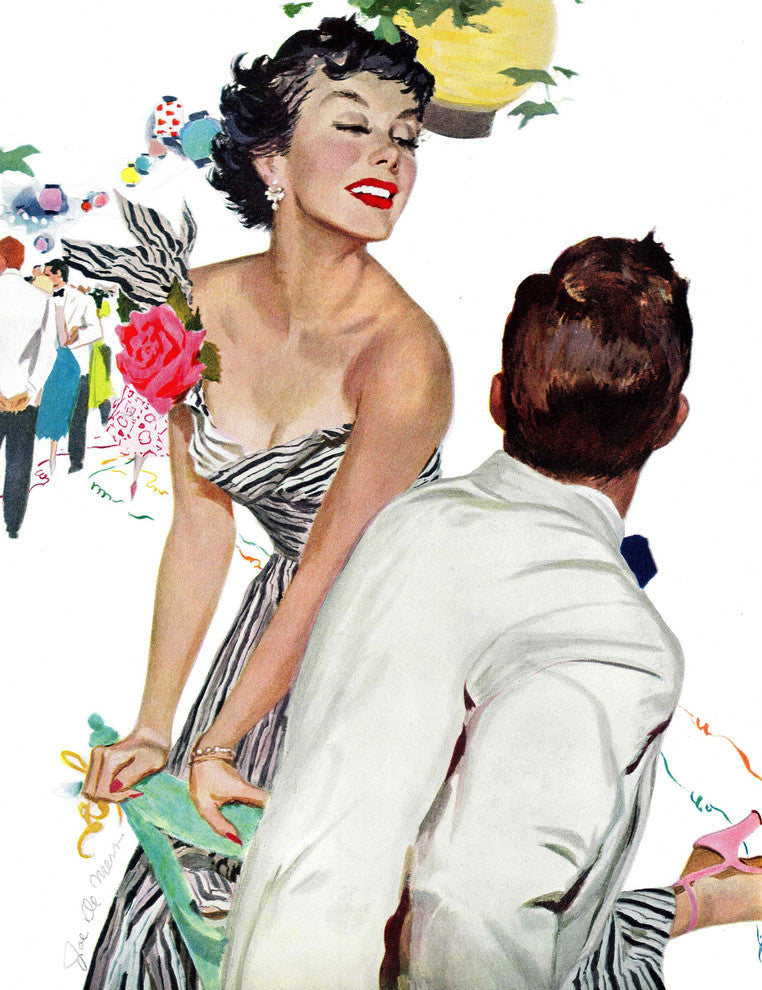 "Ball Date" Painting Print on Canvas