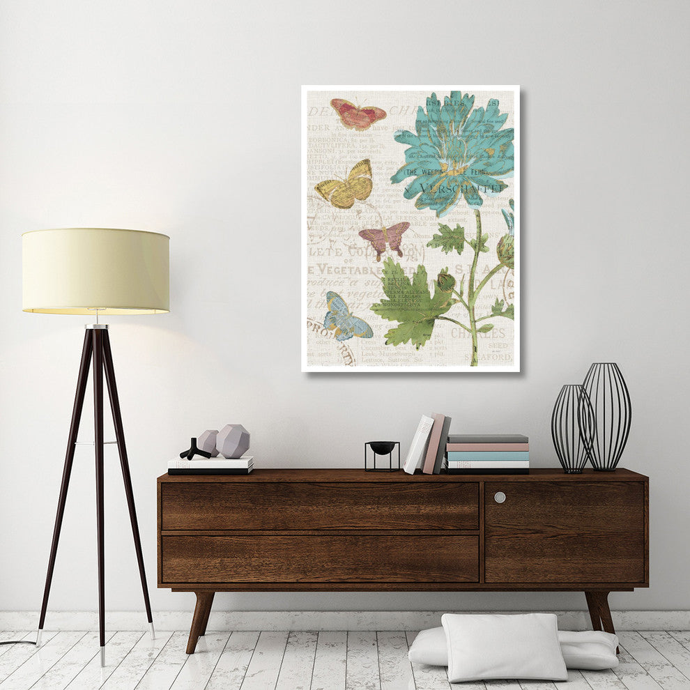 "Bookshelf Botanical XII" Digital Paper Print by Katie Pertiet, 38"x50"