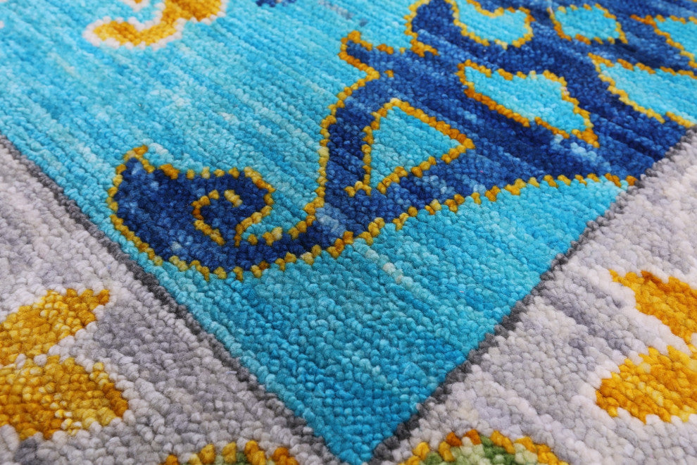 9' 2" X 11' 11" Turkish Oushak Handmade Wool Rug - Q15003