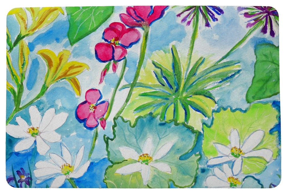 Betsy Drake Wild Garden Door Mat 30x50