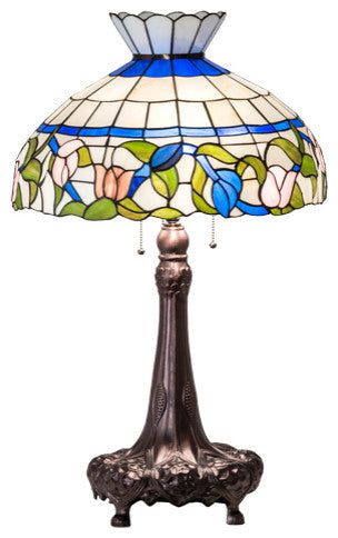 Meyda Lighting 230475 33" High Rose Vine Table Lamp