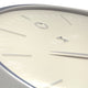 Glamour Metal Dome Wall Clock, Grey/Silver