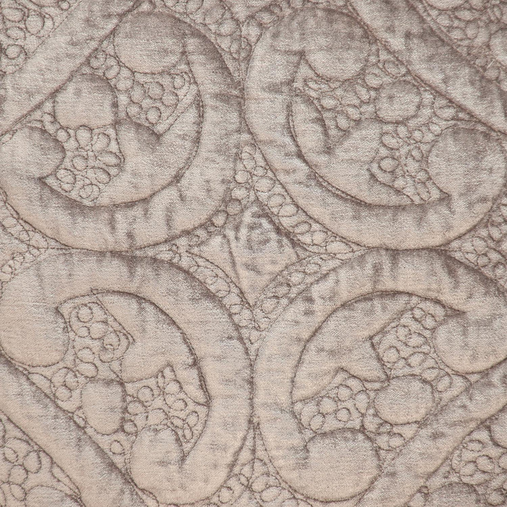 Parkland Collection Cristal Taupe Throw Pillow, Square