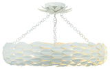 Crystorama Lighting Group 536_CEILING Broche 6 Light 24"W - Matte White