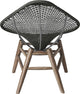 Lucida Accent Chair, Dark Gray Cord and Weathered Eucalyptus