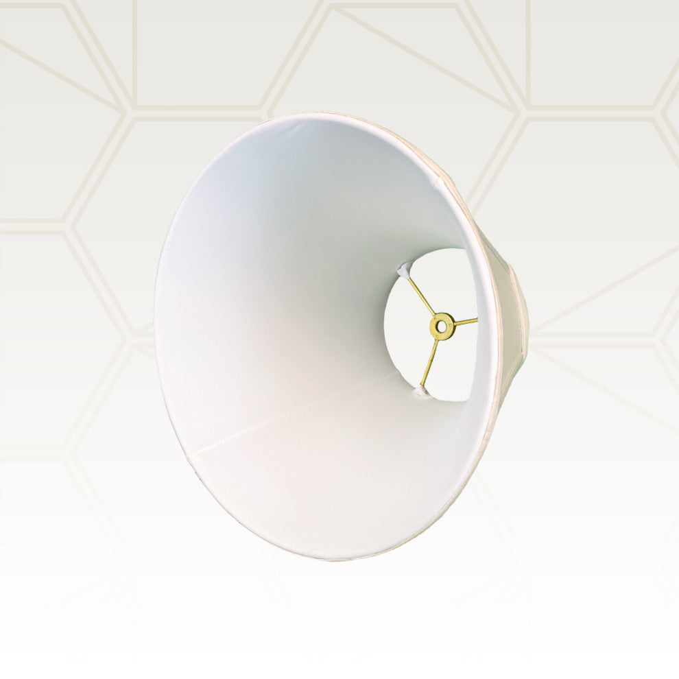 Royal Designs Deep Empire Bell Lamp Shade, Beige, 9x18x14, Set of 2