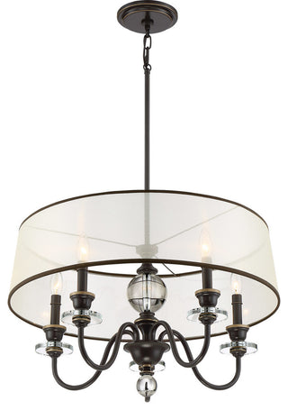 Quoizel CRY5005PN Five Light Chandelier Ceremony Palladian Bronze