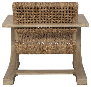 Uttermost 22958 Rehema 30"W Hardwood Framed Accent Chair - Driftwood Gray /