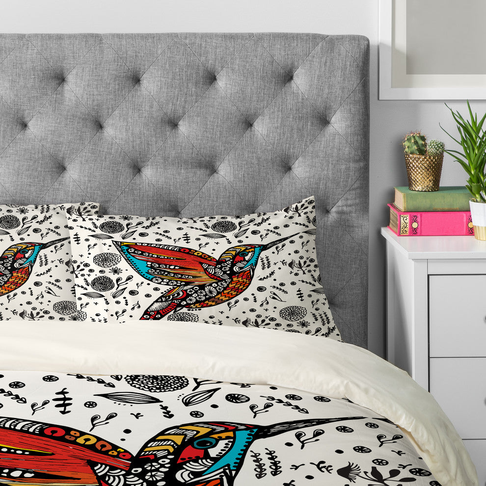 Deny Designs Julia Da Rocha Humming Bird In Paradise Pillowcase
