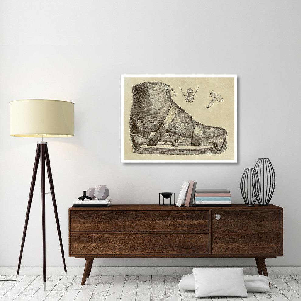 "Mechanics of the Ice Skate" Digital Paper Print by Inventions, 46"x35"