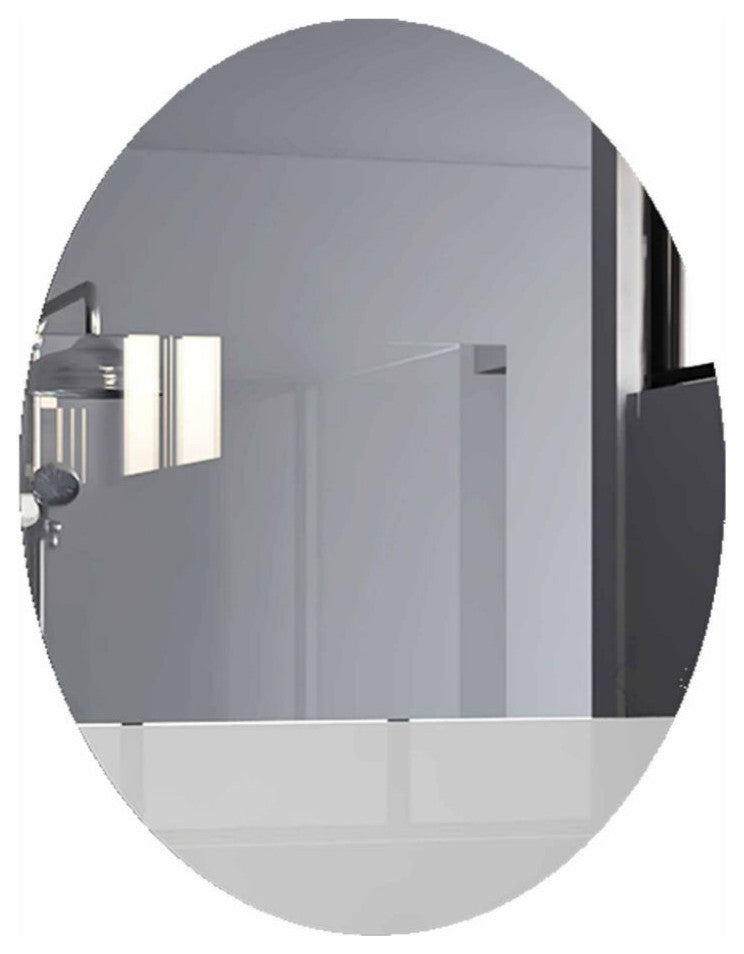 Mirror Monterrey, Frameless Oval Mirror - Clear